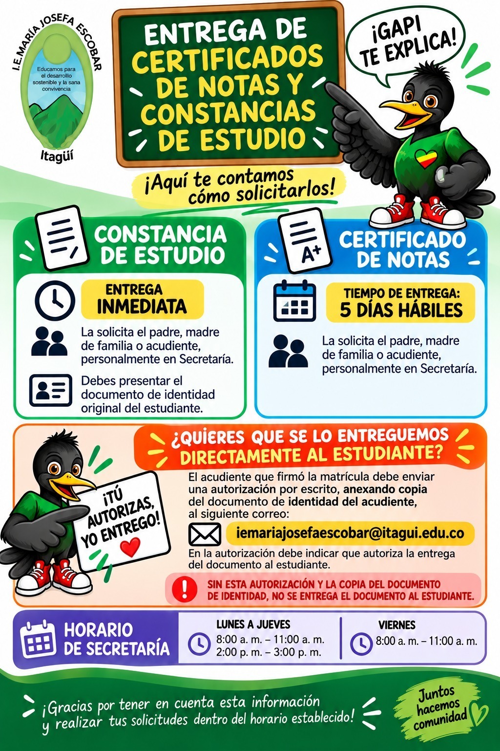 Entrega de certificados